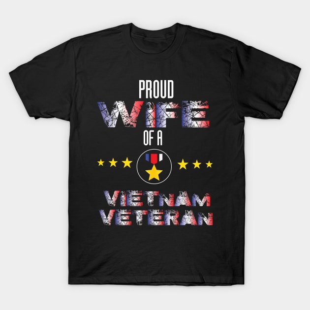 Proud wife of a vietnam veteran T-Shirt by nordishland